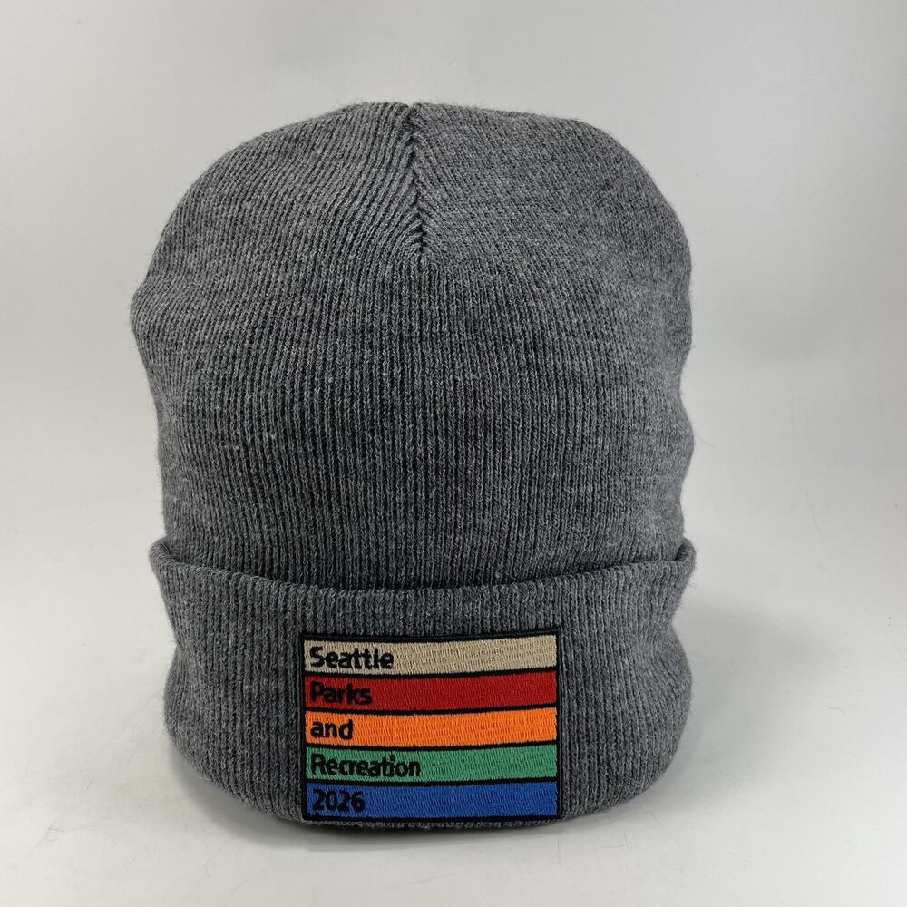 Seattle Parks And Recreation Hat Beanie Gray Washington State Uniform